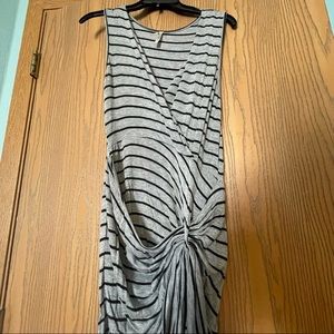 High Low Twist Front Dress